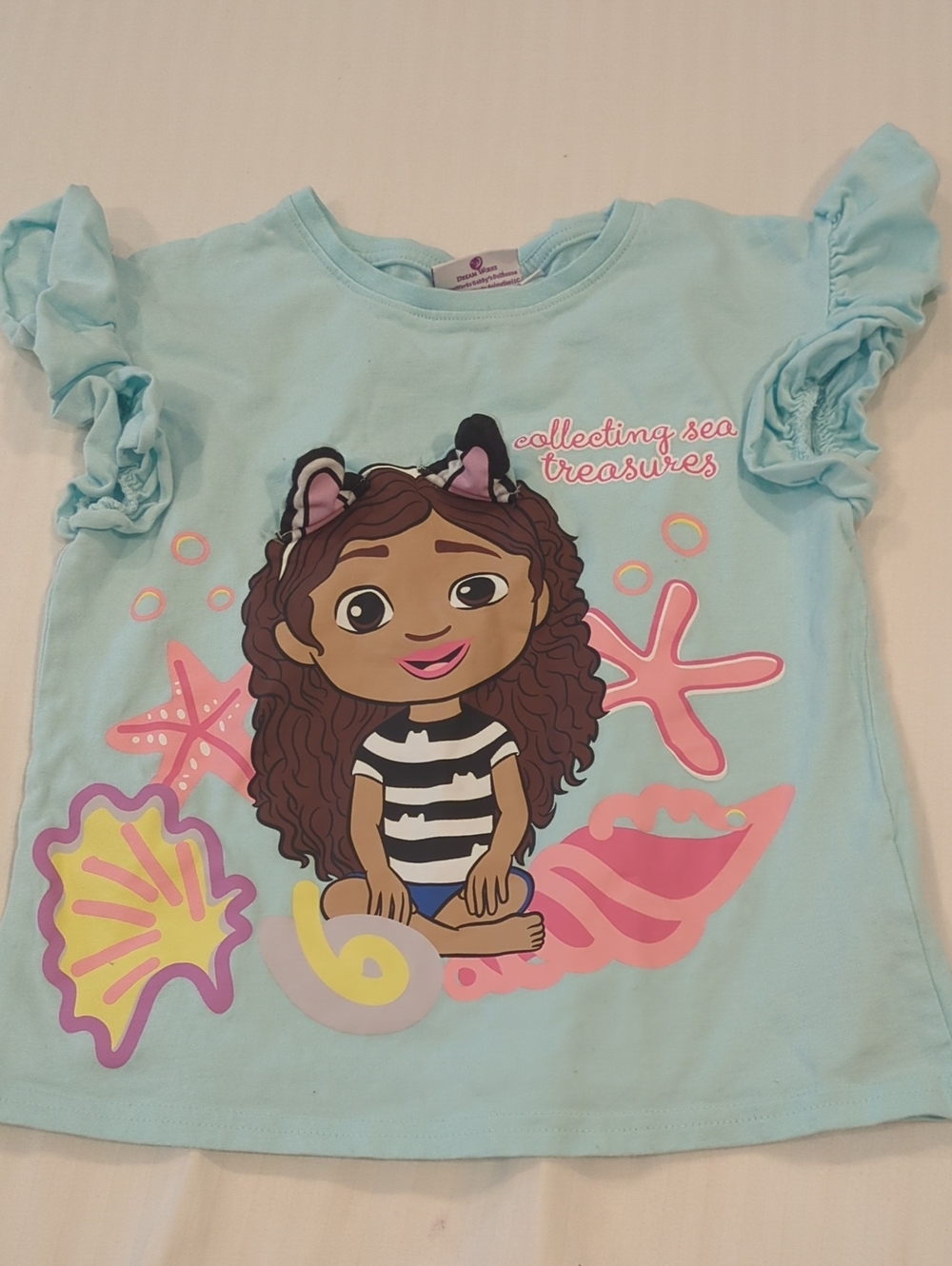 🩷 DreamWorks Gabby's Dollhouse Pastel Blue Girls' Graphic Tee